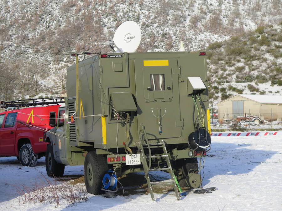 Fotos: Así es el puesto de mando de la UME