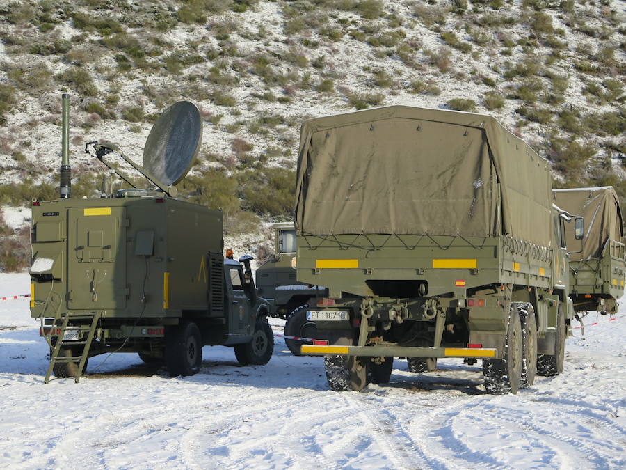 Fotos: Así es el puesto de mando de la UME