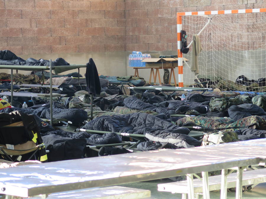 Fotos: Así es el puesto de mando de la UME