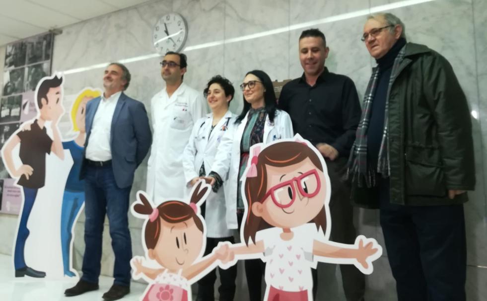 Inauguración de la exposición en el Hospital de la Reina. 