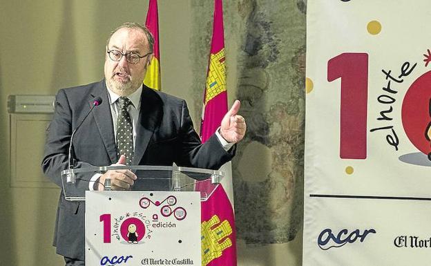 Fernando Rey, durante su intervención.