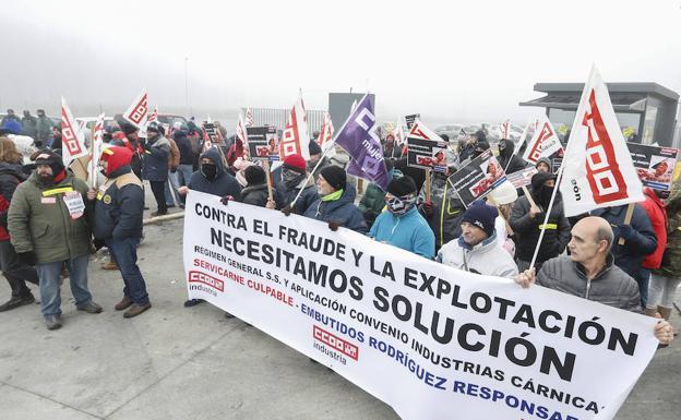 Primer paro de Embutidos Rodríguez. 