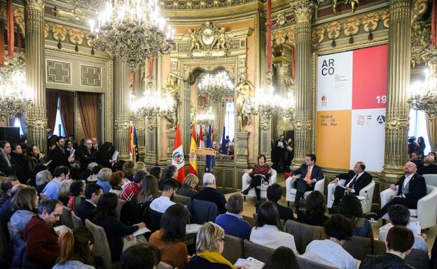 Acto de presentación de Arco, en la Casa de América de Madrid.