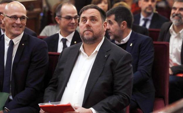 El exvicepresidente de la Generalitat Oriol Junqueras en el Tribunal Supremo.