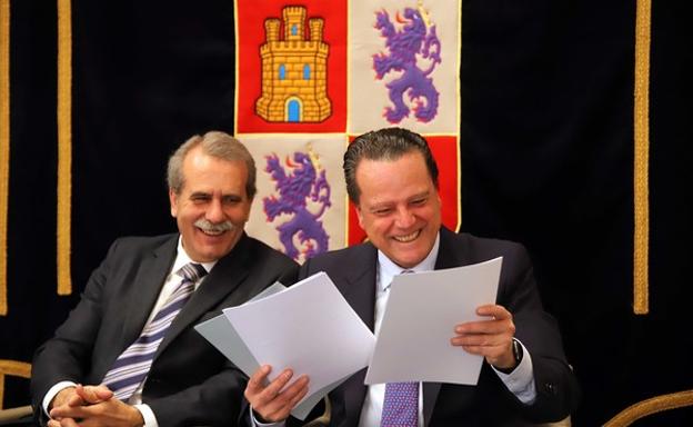 Los presidentes del Consejo Consultivo, Agustín Sánchez de Vega, y del Consejo de Cuentas, Mario Amilivia. 