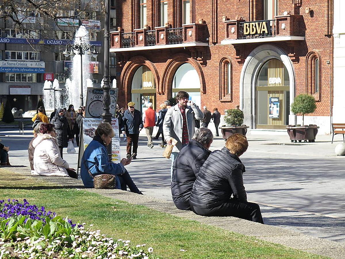 Fotos: El buen tiempo reina en León