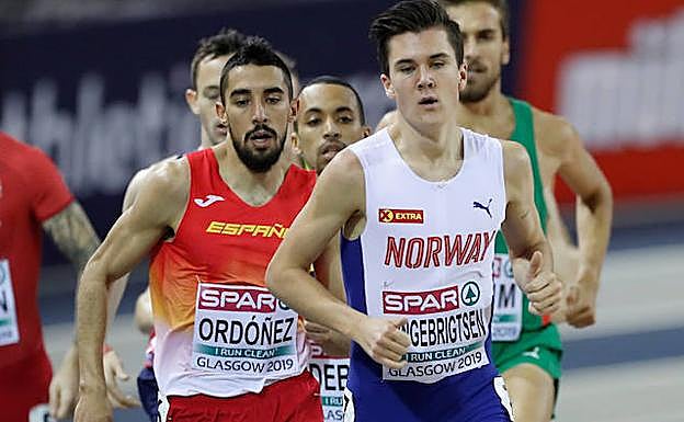 Saúl Ordóñez, durante su prueba en el Europeo.