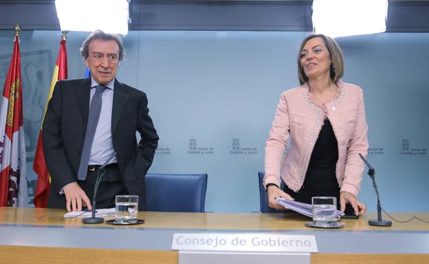 La consejera de Agricultura y Ganadería y portavoz de la Junta de Castilla y León, Milagros Marcos, comparece en rueda de prensa posterior al Consejo de Gobierno..