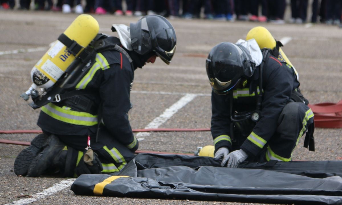 Fotos: Simulacro de los Bomberos de León