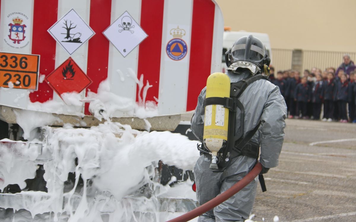 Fotos: Simulacro de los Bomberos de León