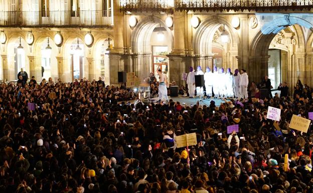 Manifestación general del 8-M en Salamanca, la más numerosa de la comunidad.