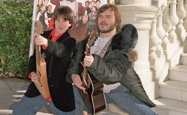 Joey Gaydos Jr. (i) con Jack Black.