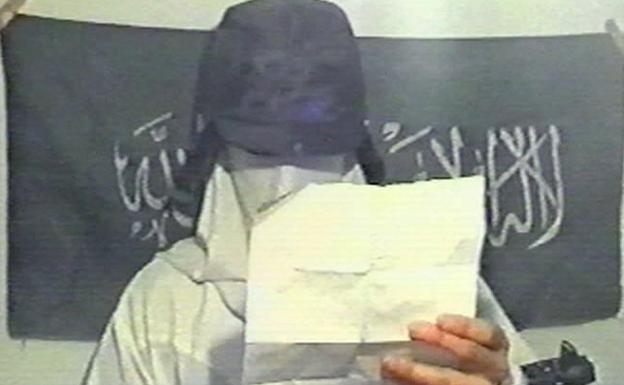 Imagen del vídeo en el terrorismo islamista reivindica los atentados del 11-M en Madrid. 