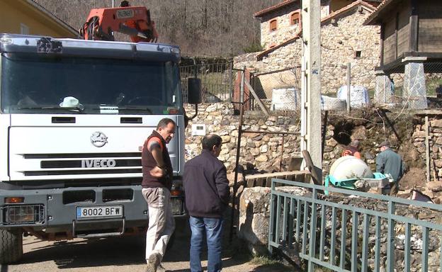 Obras en el municipio de Boñar.