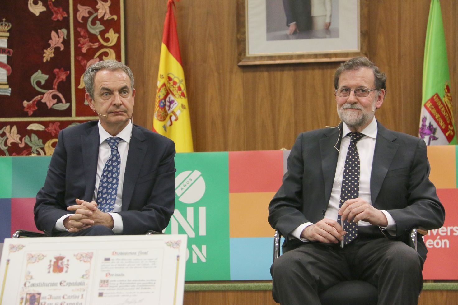 Los dos expresidentes del Gobierno se citan en León para hablar de los 40 años de la ULE y 40 años de la Constitución