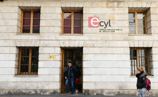 Una de las oficinas del Ecyl en Valladolid.