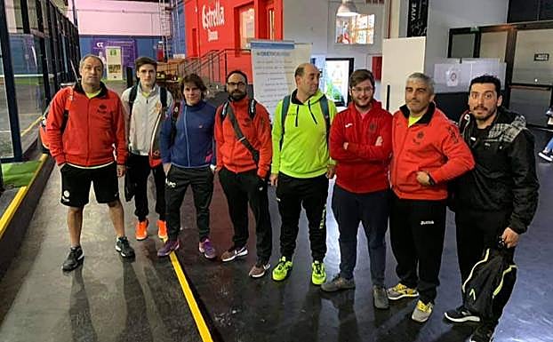 Integrantes del León Pádel Club.