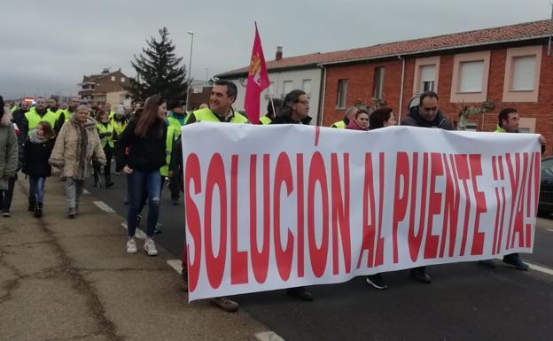 Imagen de archivo ode una manifestación de los vecinos de la localidad.