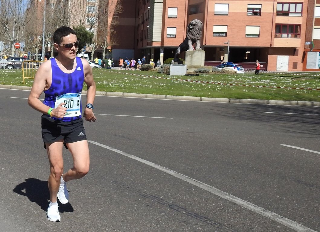 Las calles de León han acogido en la jornada dominical y con una gran participación su tradicional 'Media maratón'. La jornada se ha visto acompañada por el buen tiempo.