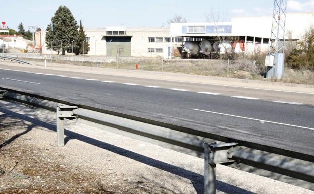 Lugar donde ocurrió el atropello el sábado. 