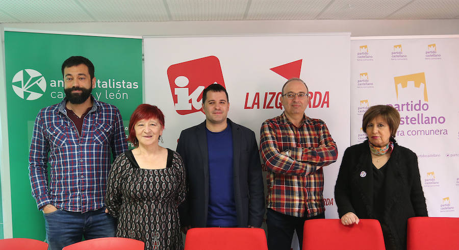 Fotos: Presentación de la coalición IUCyL, Anticapitalistas, Alternativa Republicana y PCA-Tierra Comunera