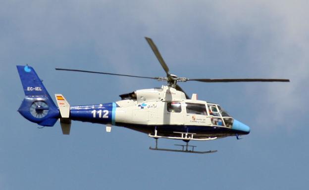 El menor fue trasladado en helicóptero al Hospital de León. 