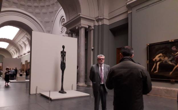El director del Museo del Prado, Miguel Falomir, en la inauguración de 'Alberto Giacometti en el Museo del Prado'