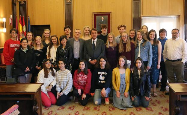 Estudiantes americanos en León.