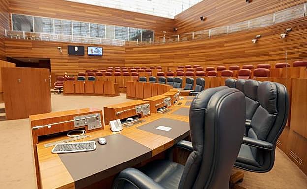 Hemiciclo de las Cortes de Castilla y León.