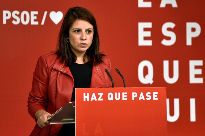 La vicesecretaria general del PSOE, Adriana Lastra.