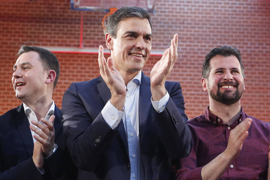 Fotos: Acto electoral de Pedro Sánchez en León