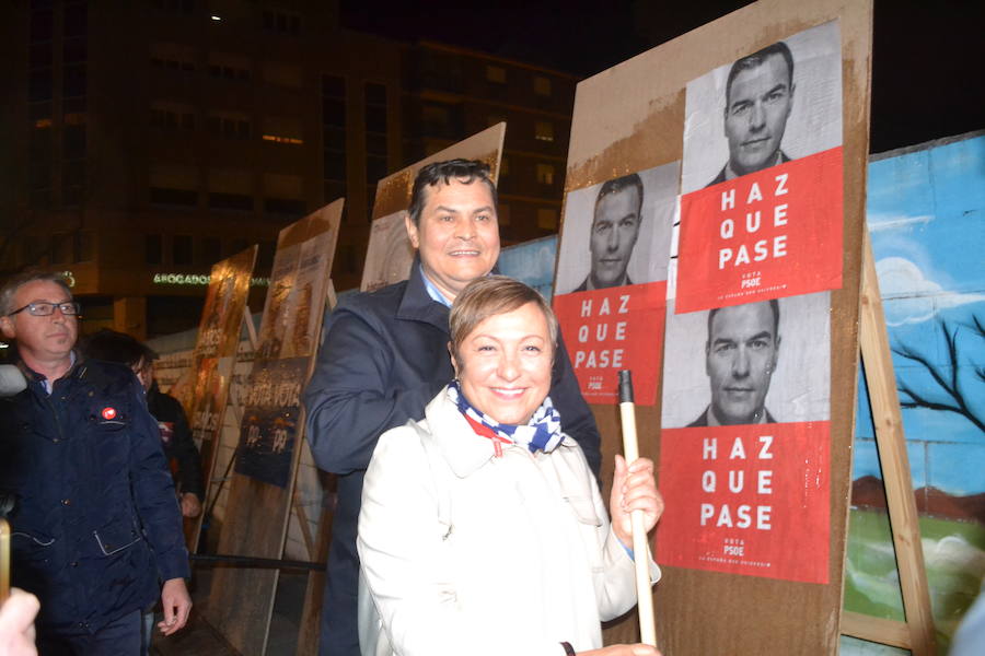 Carmen Morán y Manuel Alfonso, candidatos del PSOE al Senado y al Congreso. 