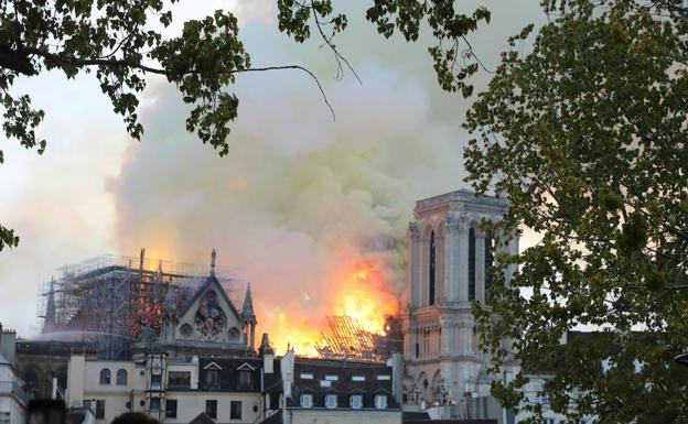 Galería. Incendio de Notre Dame. 