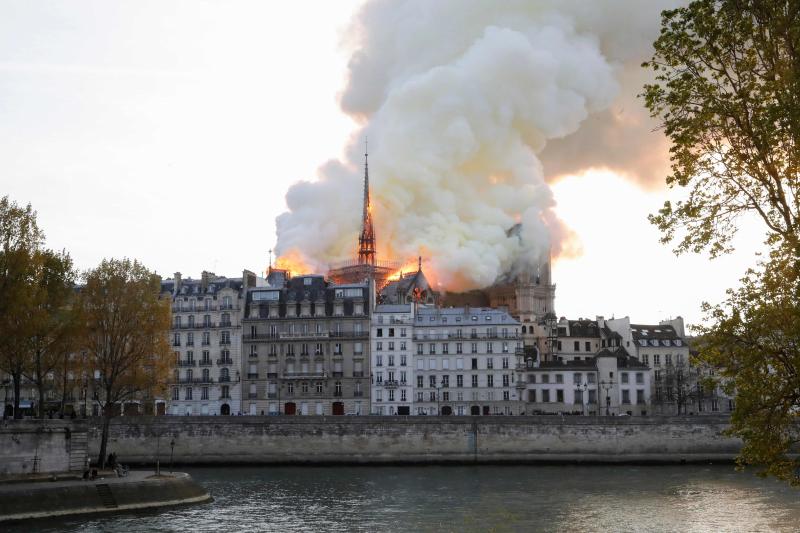 Fotos: El incendio de la catedral de Notre Dame, en imágenes