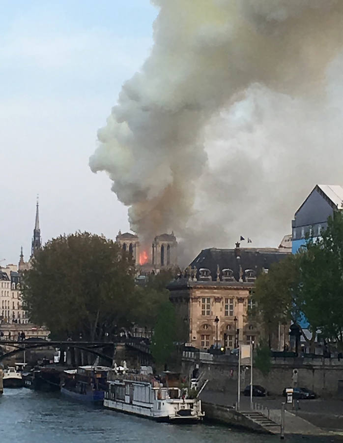 Fotos: Las imágenes del incendio de la Catedral de Notre Dame