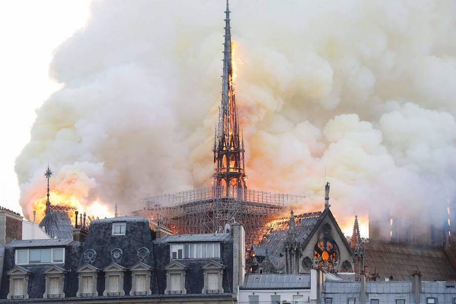 Fotos: Las imágenes del incendio de la Catedral de Notre Dame