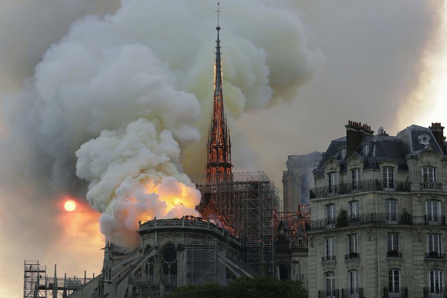 Fotos: Las imágenes del incendio de la Catedral de Notre Dame