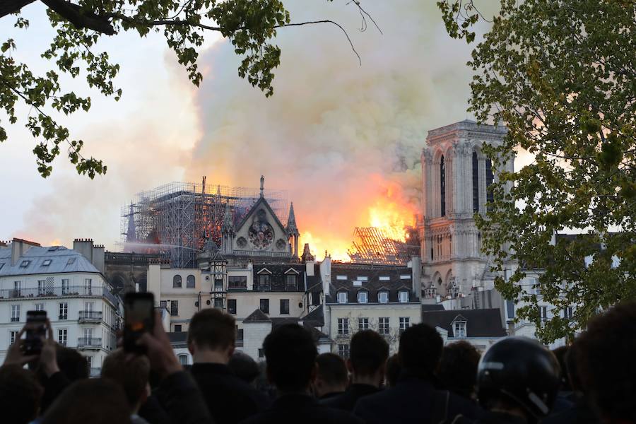 Fotos: Las imágenes del incendio de la Catedral de Notre Dame