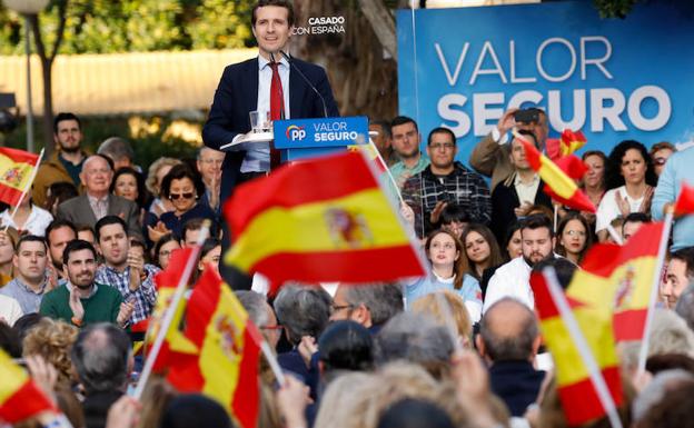 Mitin de Pablo Casado en Murcia. 