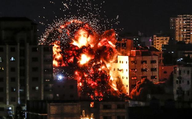 Explosión en Gaza. 