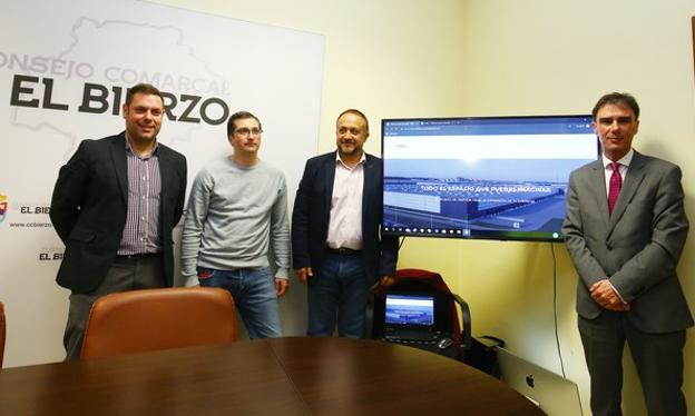 Presentación de la nueva web creada por la institución comarcal que informa sobre suelo industrial, naves y oficinas disponibles en la comarca.