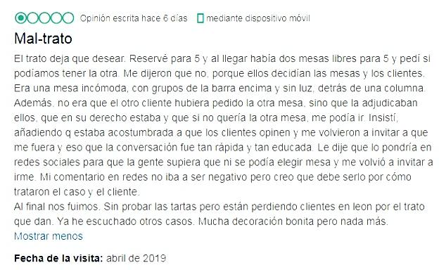 Opinión de la usuaria Inspire735739.