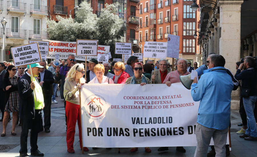 La manifestación, a su salida de Fuente Dorada. 