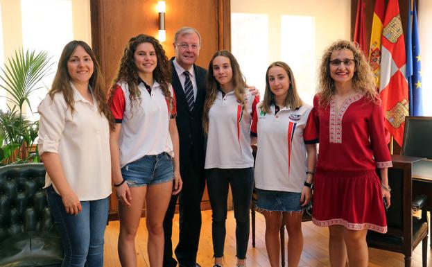 Recepción en el Ayuntamiento de León.