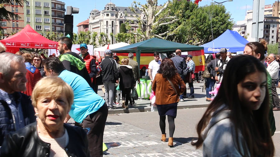 Fotos: El rastro de León, campo de batalla electoral