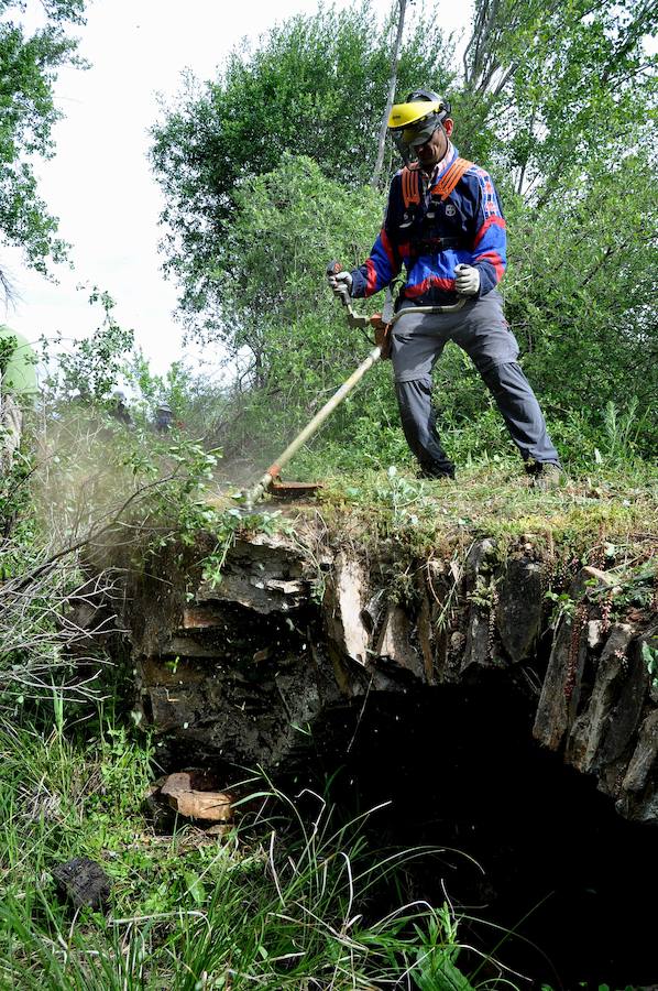 Fotos: Concluye la recuperación del tramo Palacios-La Bañeza de la calzada romana que unía Astorga y Zaragoza