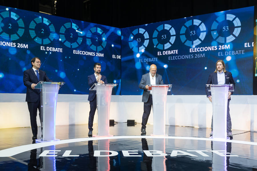 Fotos: Debate de candidatos a la Junta de Castilla y León