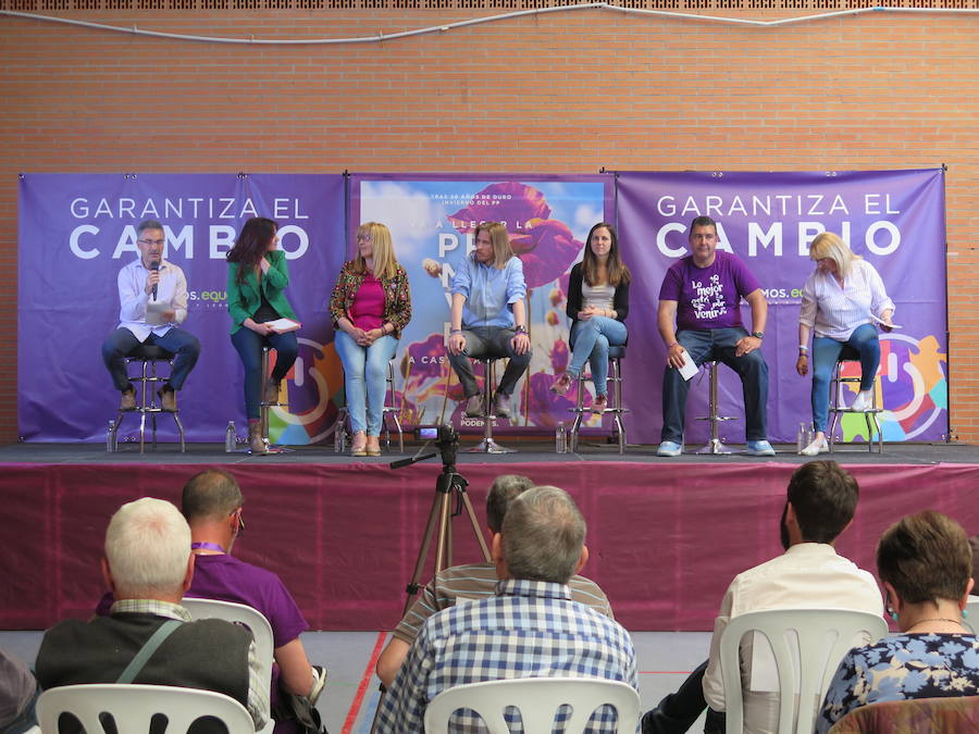 Fotos: Mitin de Podemos con Ione Belarra en el Pabellón La Torre