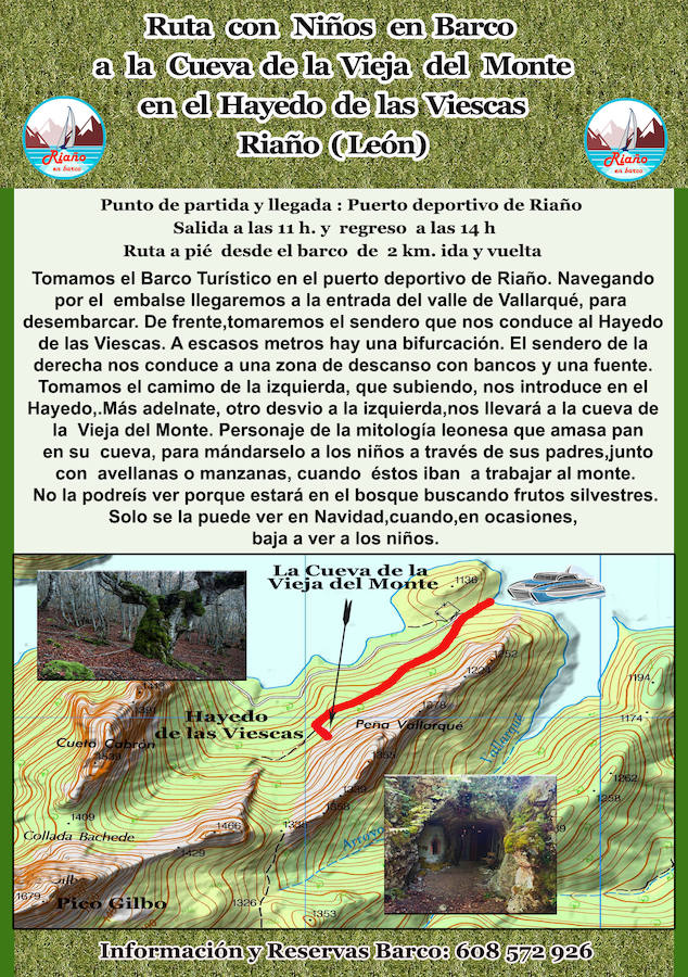 Una ruta de senderismos que trascurre por el frondoso Hayedo de las Viescas, en Riaño enseña el lugar de residencia de este personaje mitológico leonés 