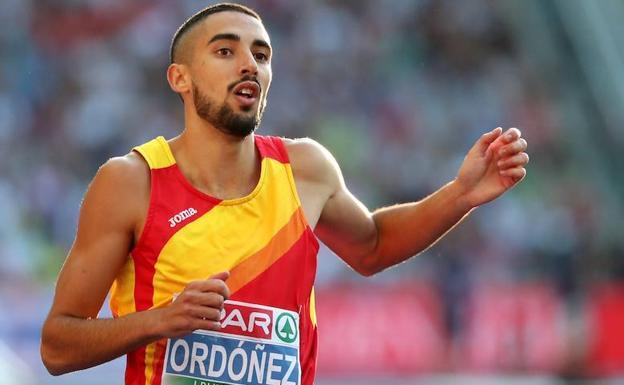 El atleta berciano en una carrera.